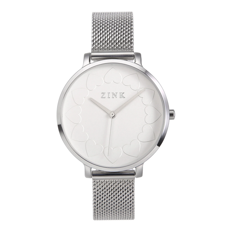 Zink Women's Watch With Silver Stainless Steel Case And Silver Stainless Steel Band by i-watch