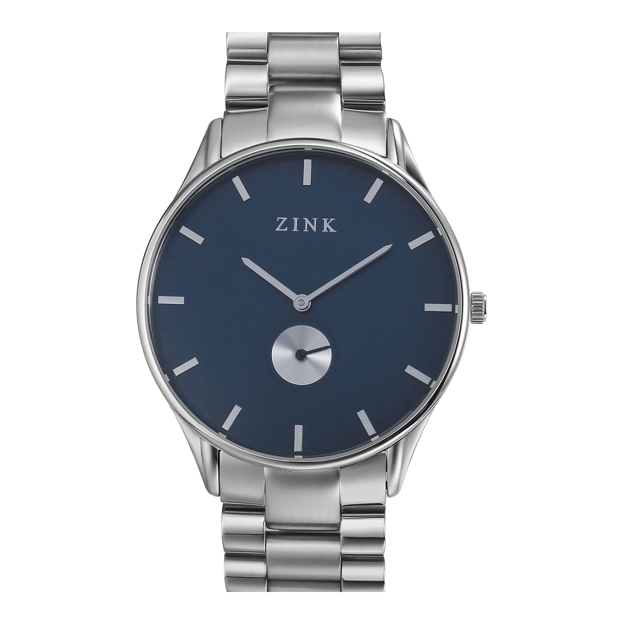 ZINK ZK130G5SS-46 - ELEGANT SILVER & BLUE TIMEPIECE FOR MODERN MEN