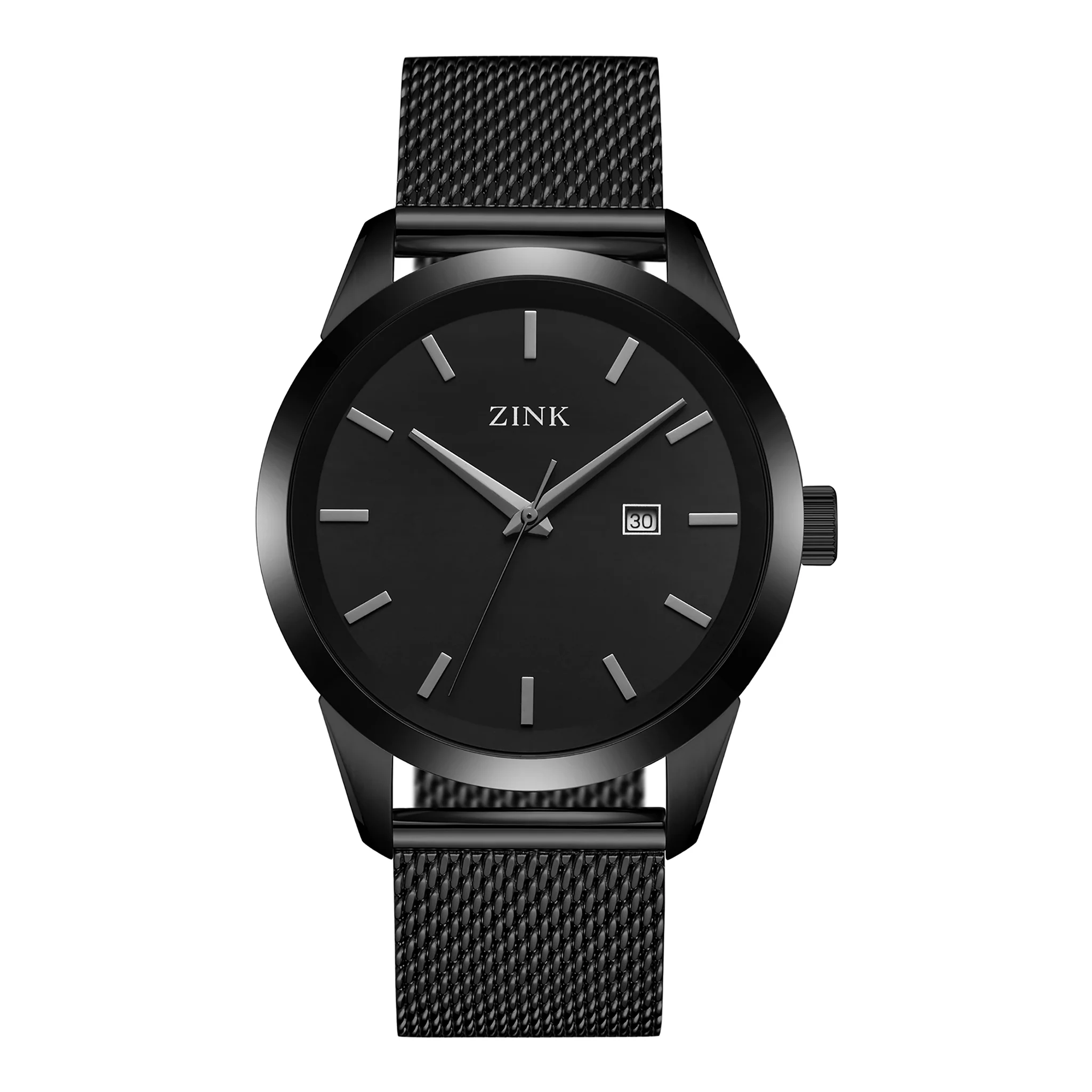 ZINK ZK133G1MS-21 ELEGANT TIMEPIECE - BLACK STAINLESS STEEL MEN'S WATCH with STRIKING DIAL