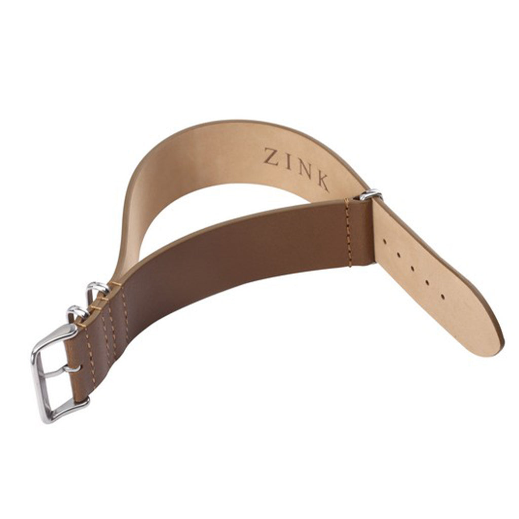 ZLB001BWS Zink Men's Genuine Leather Strap