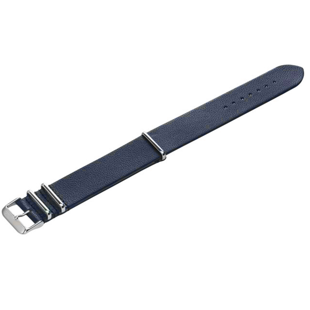 ZLB001DBS Zink Men's Textured Genuine Leather Strap