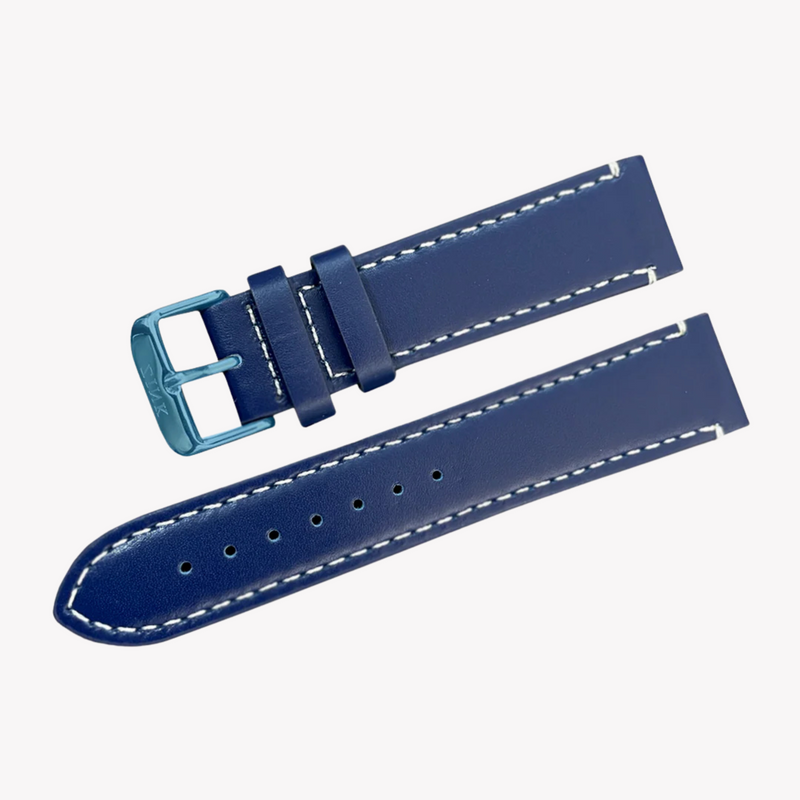 Zink Men's Blue Leather Watch Band | Zlb003blopl by i-watch