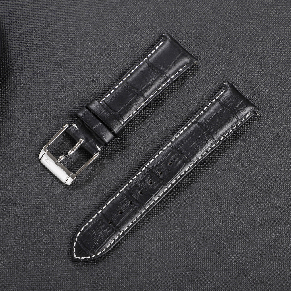 Zink Women's Leather Watch Band - Black | Zlb006bs