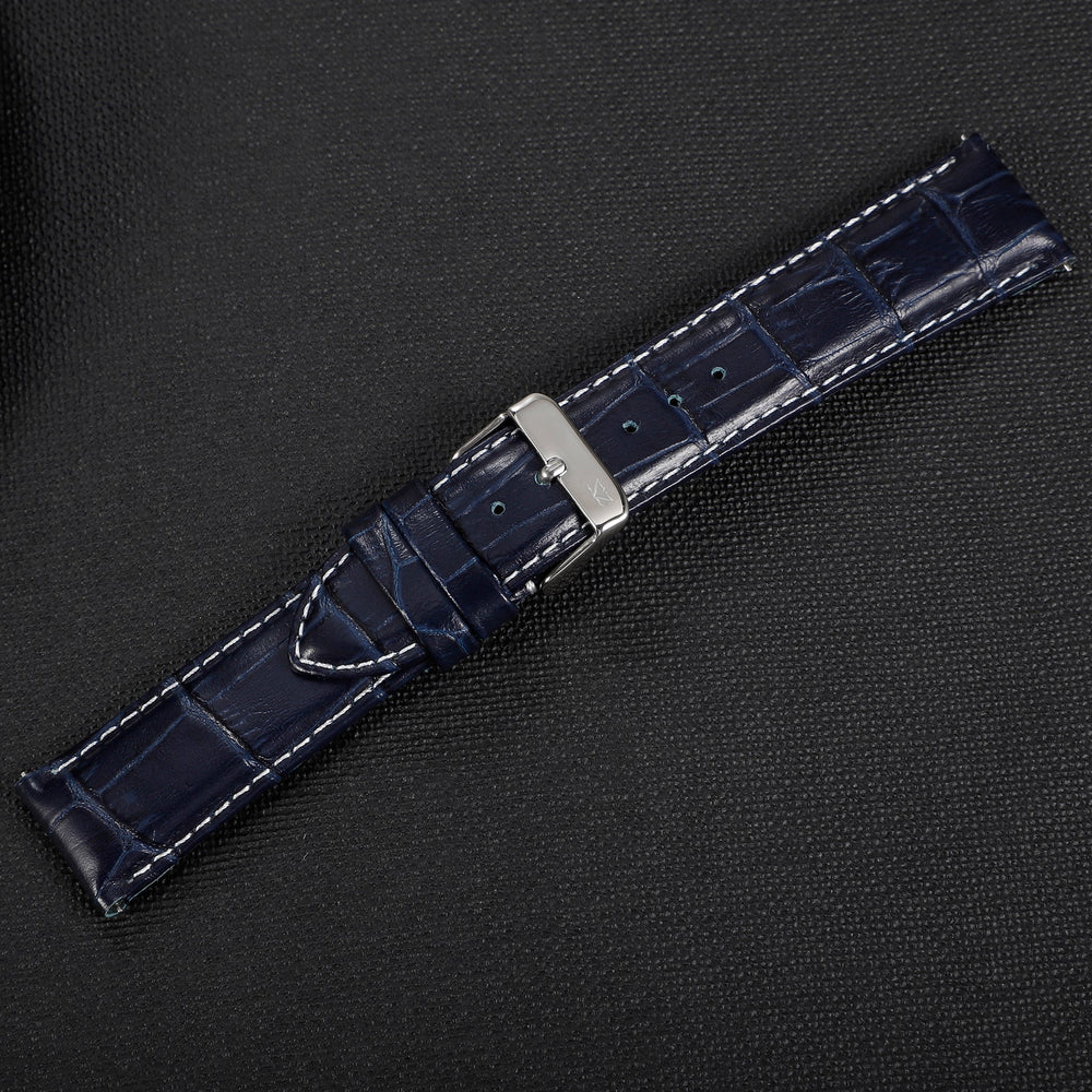 Zink Women's Leather Watch Band - Dark Blue | Zlb006dbs