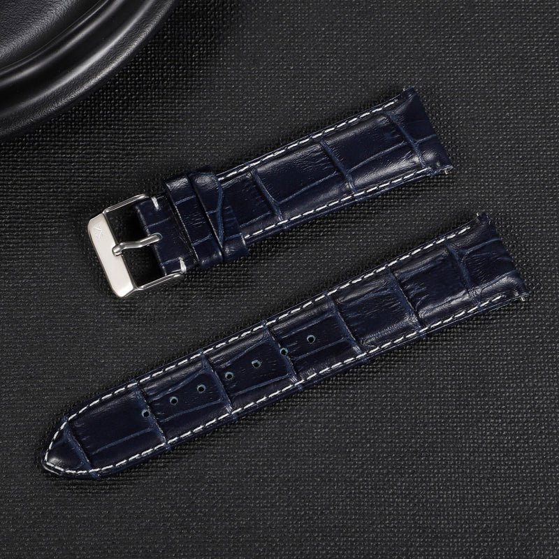 Zink Women's Leather Watch Band - Dark Blue | Zlb006dbs