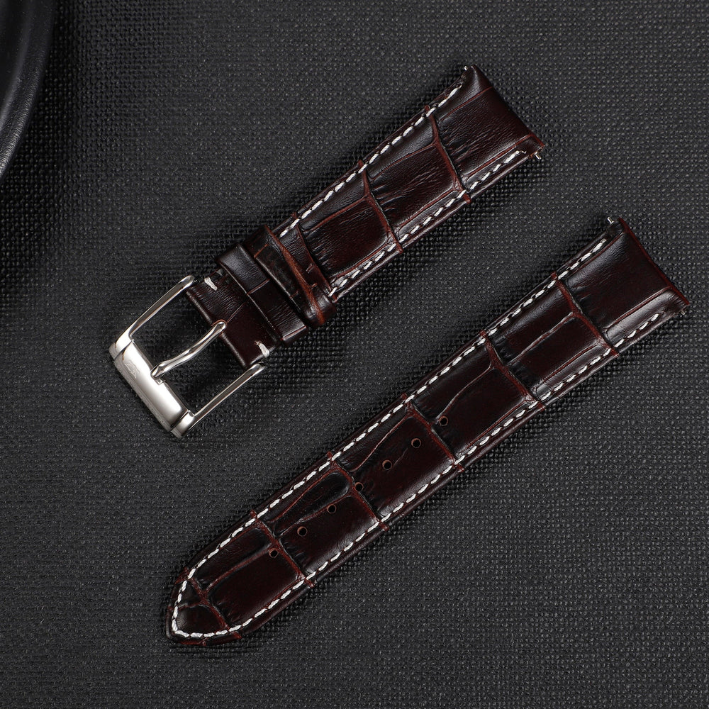 Zink Women's Leather Watch Band - Dark Brown | Zlb006dbws