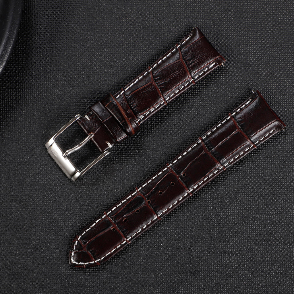 Zink Women's Leather Watch Band - Dark Brown | Zlb006dbws