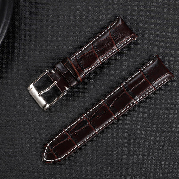 Zink Women's Leather Watch Band - Dark Brown | Zlb006dbws