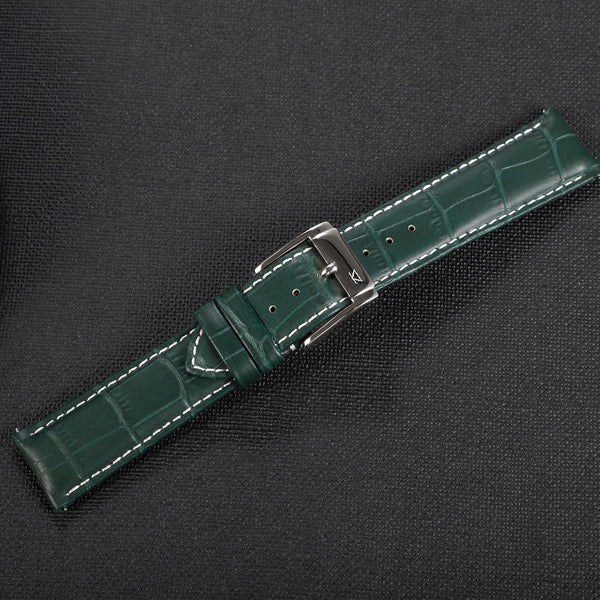 Zink Women's Leather Watch Band - Green | Zlb006dgs