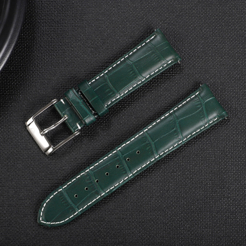 Zink Women's Leather Watch Band - Green | Zlb006dgs