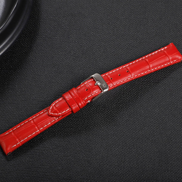 Zink Women's Leather Watch Band - Red | Zlb006rs