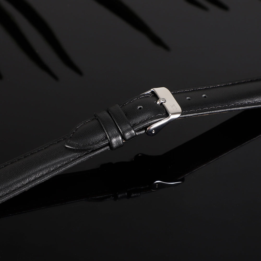 Zink Women's Black Leather Watch Band | Zlb007bs