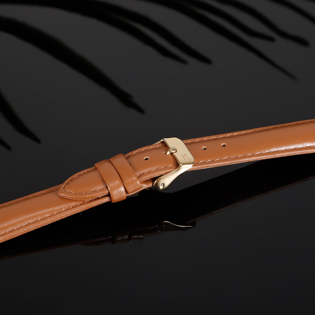 Zink Women's Leather Watch Band - Brown | Zlb007bwg