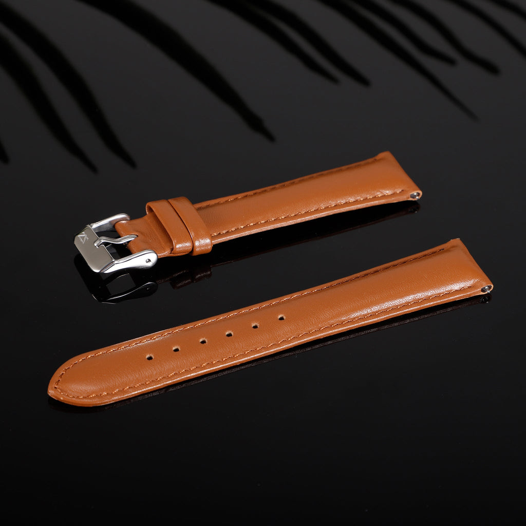 Zink Women's Leather Watch Band - Brown | Zlb007bws
