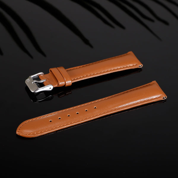 Zink Women's Leather Watch Band - Brown | Zlb007bws