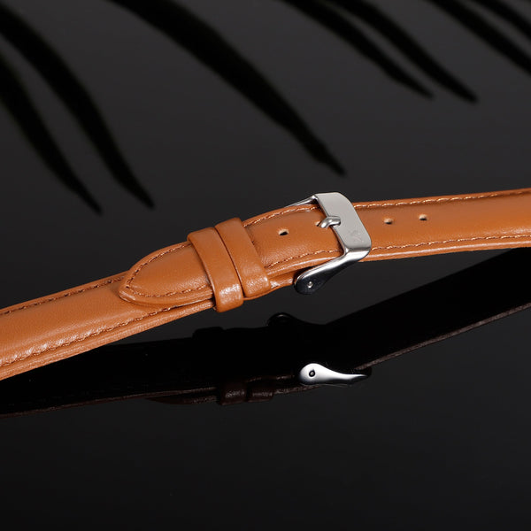 Zink Women's Leather Watch Band - Brown | Zlb007bws