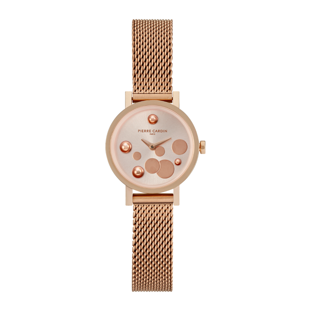 PIERRE CARDIN Women's Watch with Rose Gold Stainless Steel Case and Rose Gold Stainless Steel Band