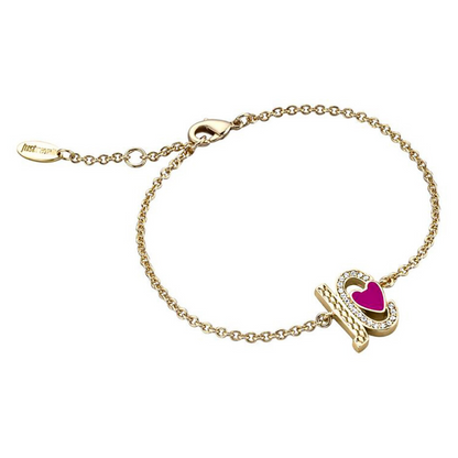 a bracelet with a heart and a crown on it