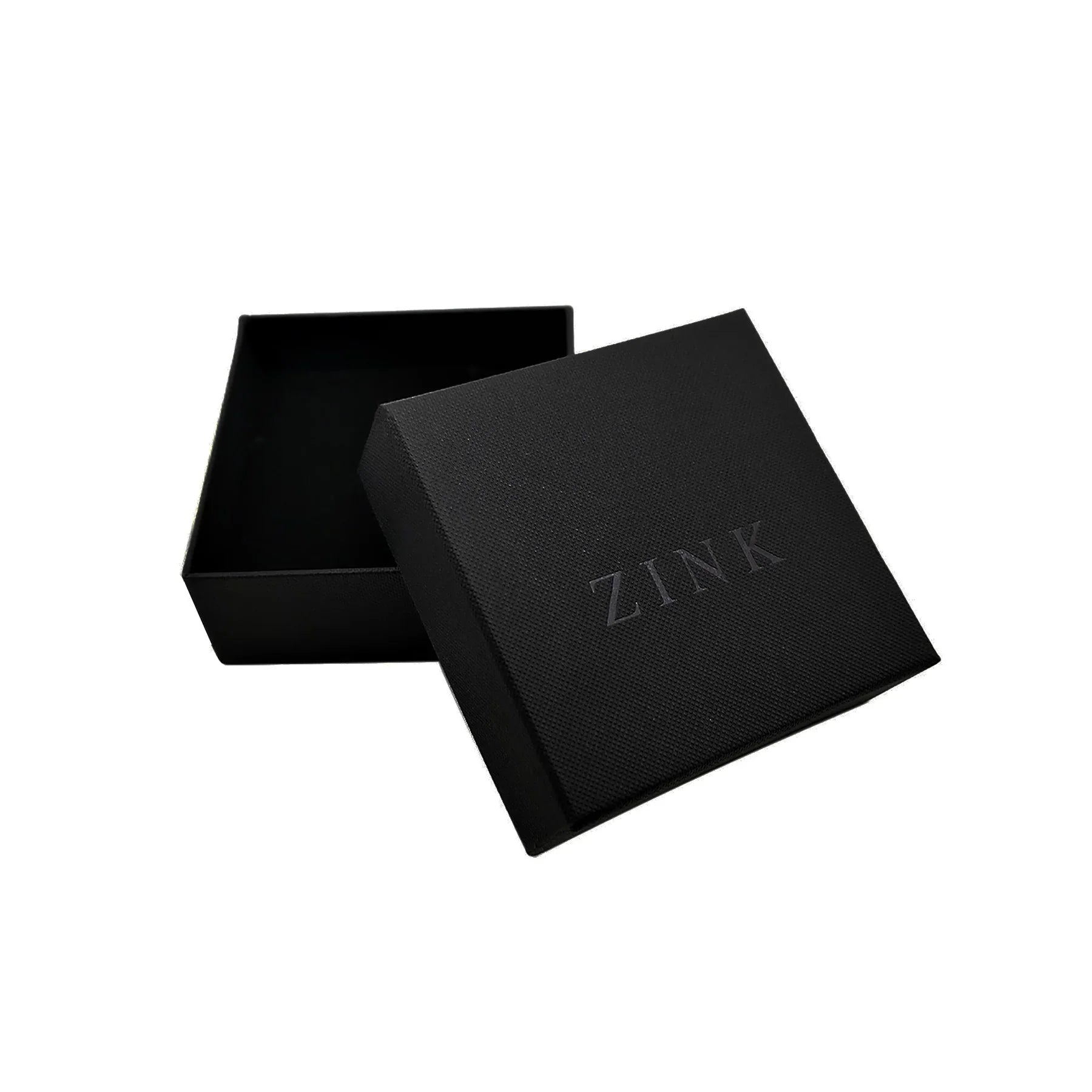 a black box with the word zink on it
