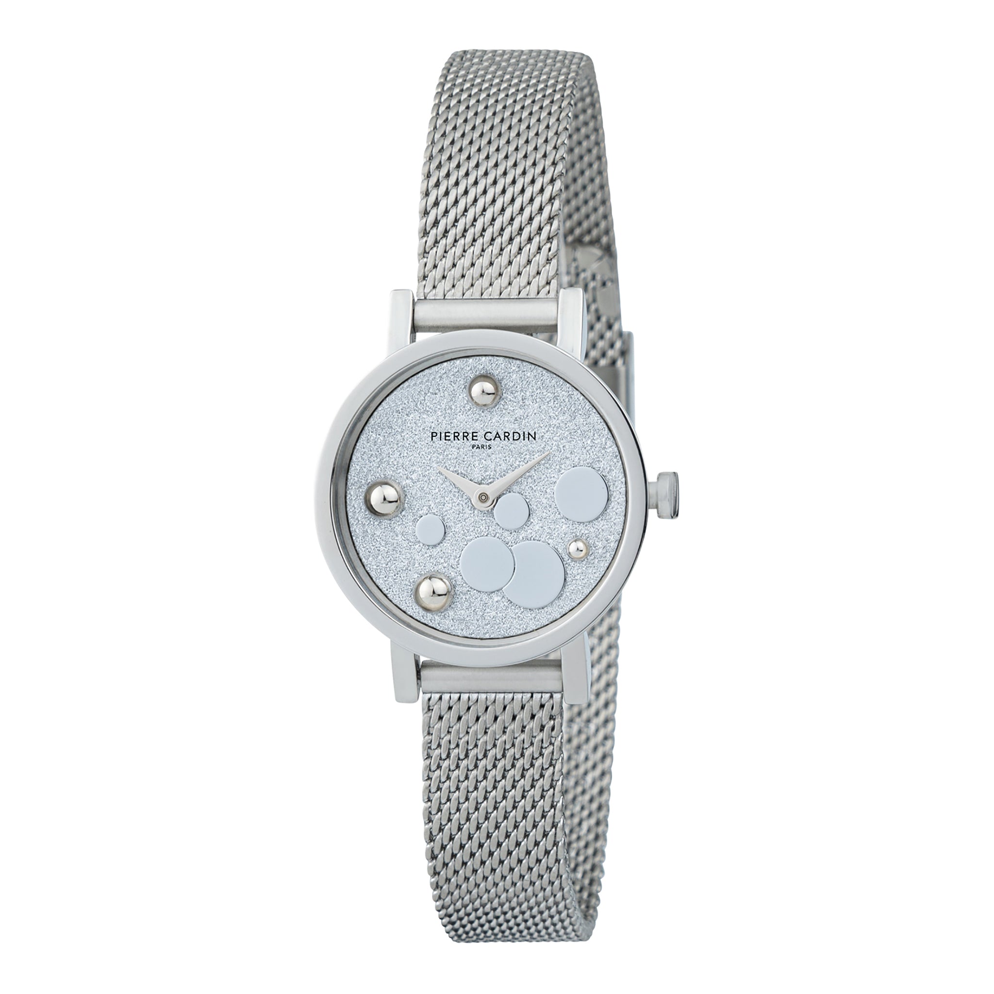 PIERRE CARDIN Women's Watch with Silver Stainless Steel Case and Silver Stainless Steel Band