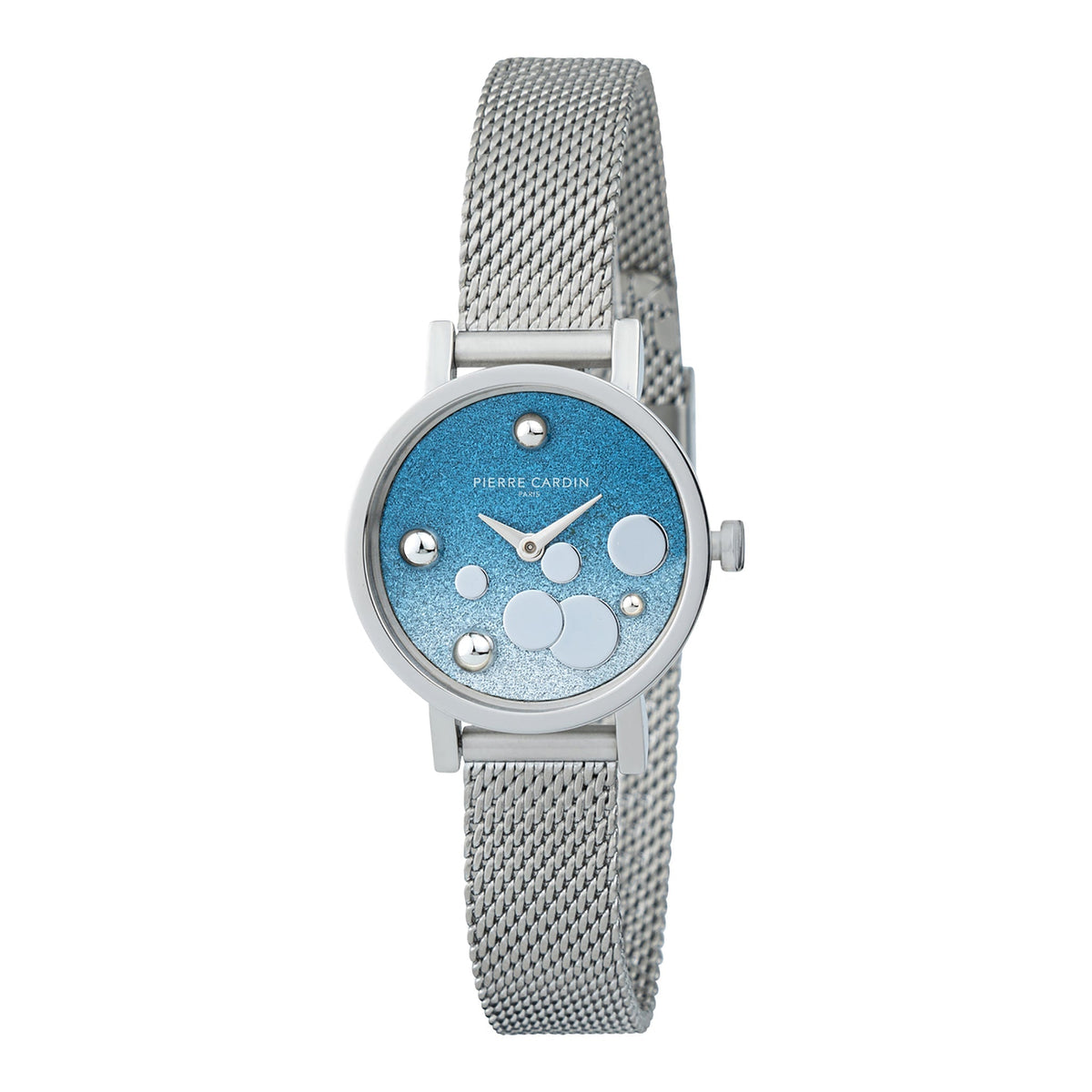 PIERRE CARDIN Women's Watch with Silver Stainless Steel Case and Silver Stainless Steel Band