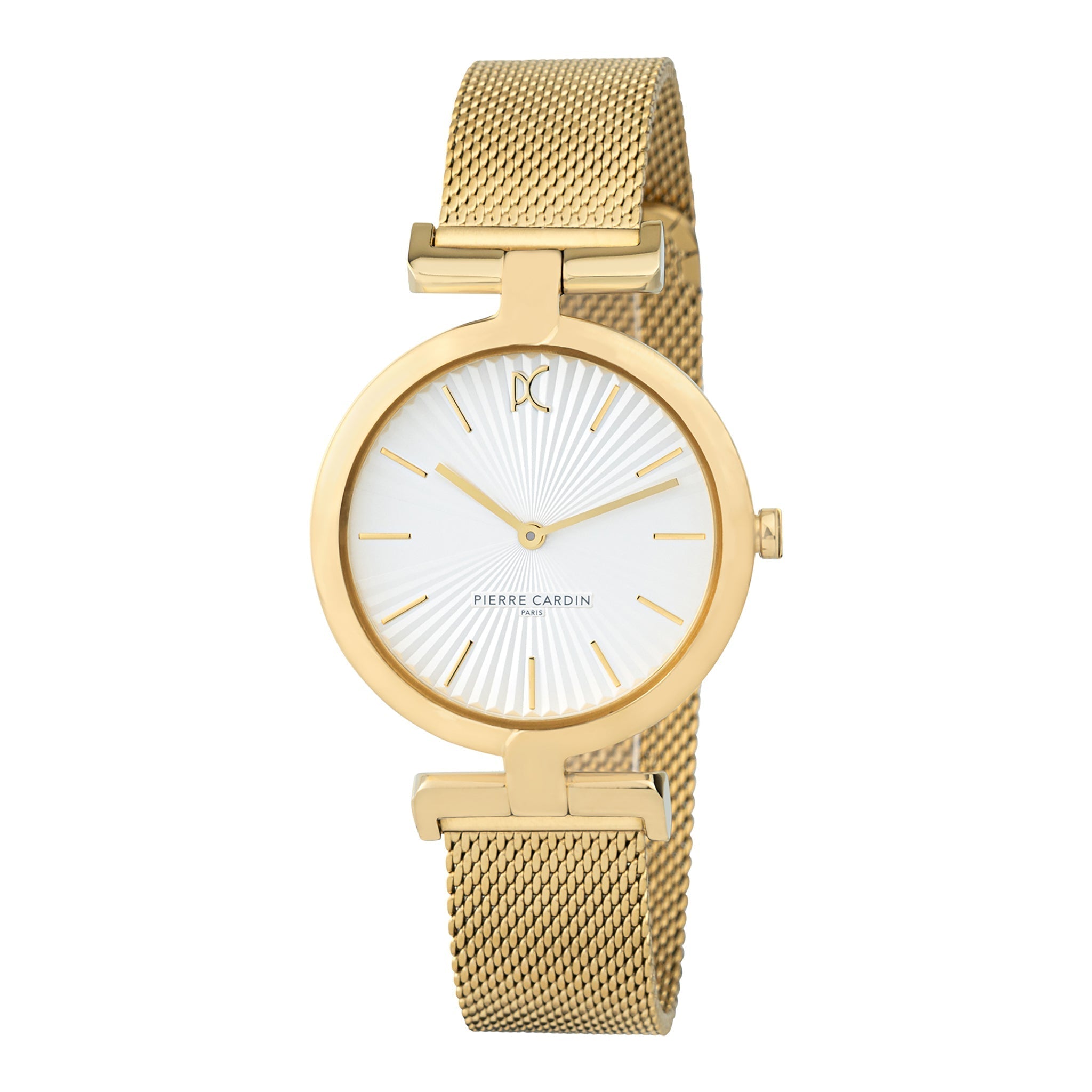 PIERRE CARDIN Women's Watch with Gold Stainless Steel Case and Gold Stainless Steel Band