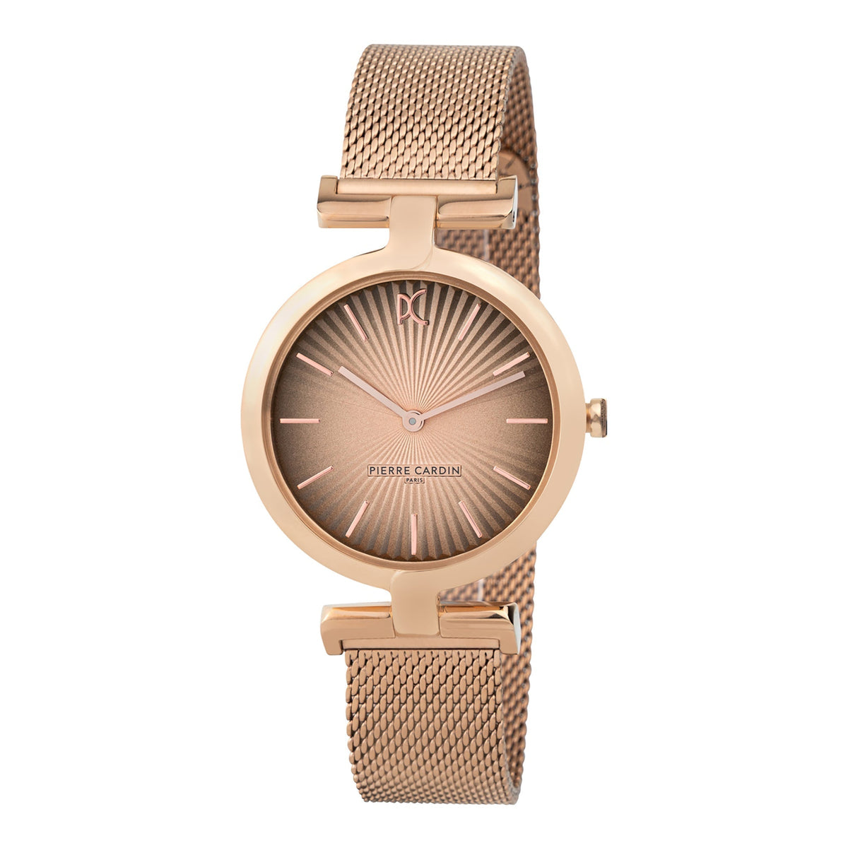 PIERRE CARDIN Women's Watch with Rose Gold Stainless Steel Case and Rose Gold Stainless Steel Band