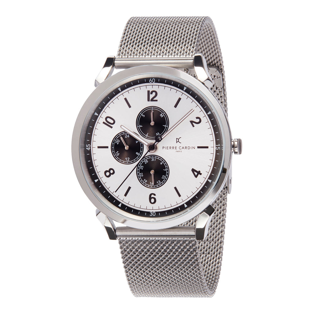 PIERRE CARDIN CPI.2036 MEN'S TIMEPIECE - ELEGANT SILVER STAINLESS STEEL DESIGN