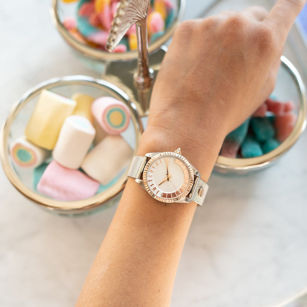 JUST CAVALLI Women's Watch with Silver Stainless Steel Case and Silver Stainless Steel Band-i-Watch-6