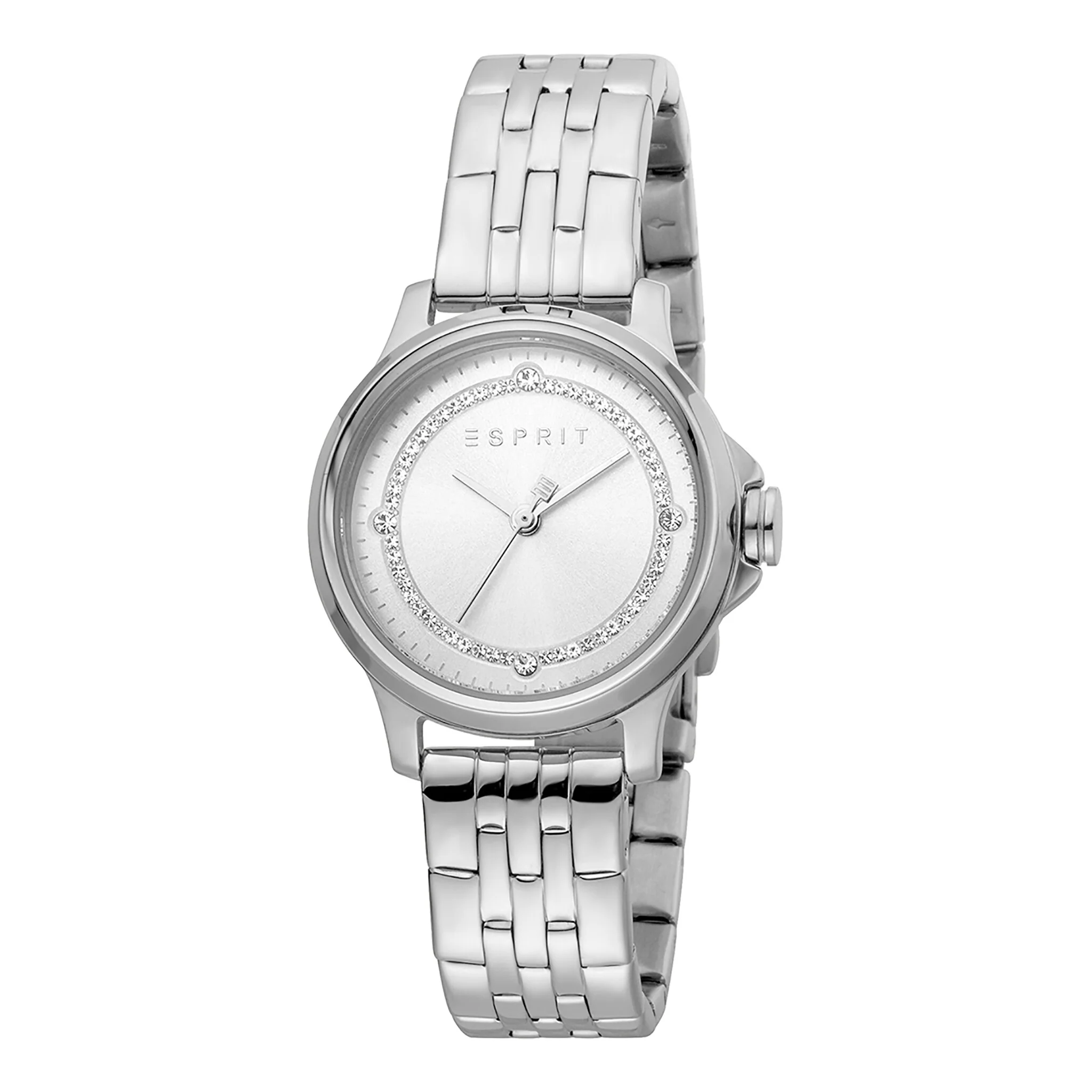 ESPRIT Women's Watch with Silver Stainless Steel Case and Silver Stainless Steel Band