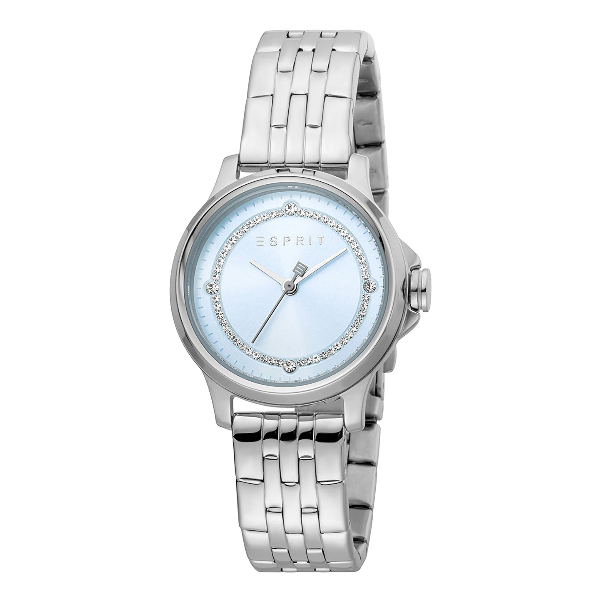 ESPRIT Women's Watch with Silver Stainless Steel Case and Silver Stainless Steel Band