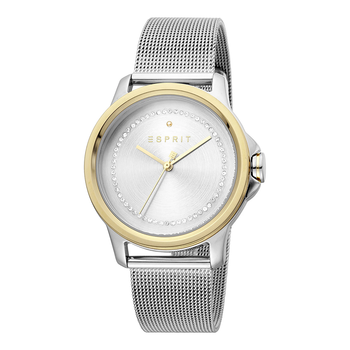 ESPRIT Women's Watch with Silver Stainless Steel Case and Silver Stainless Steel Band