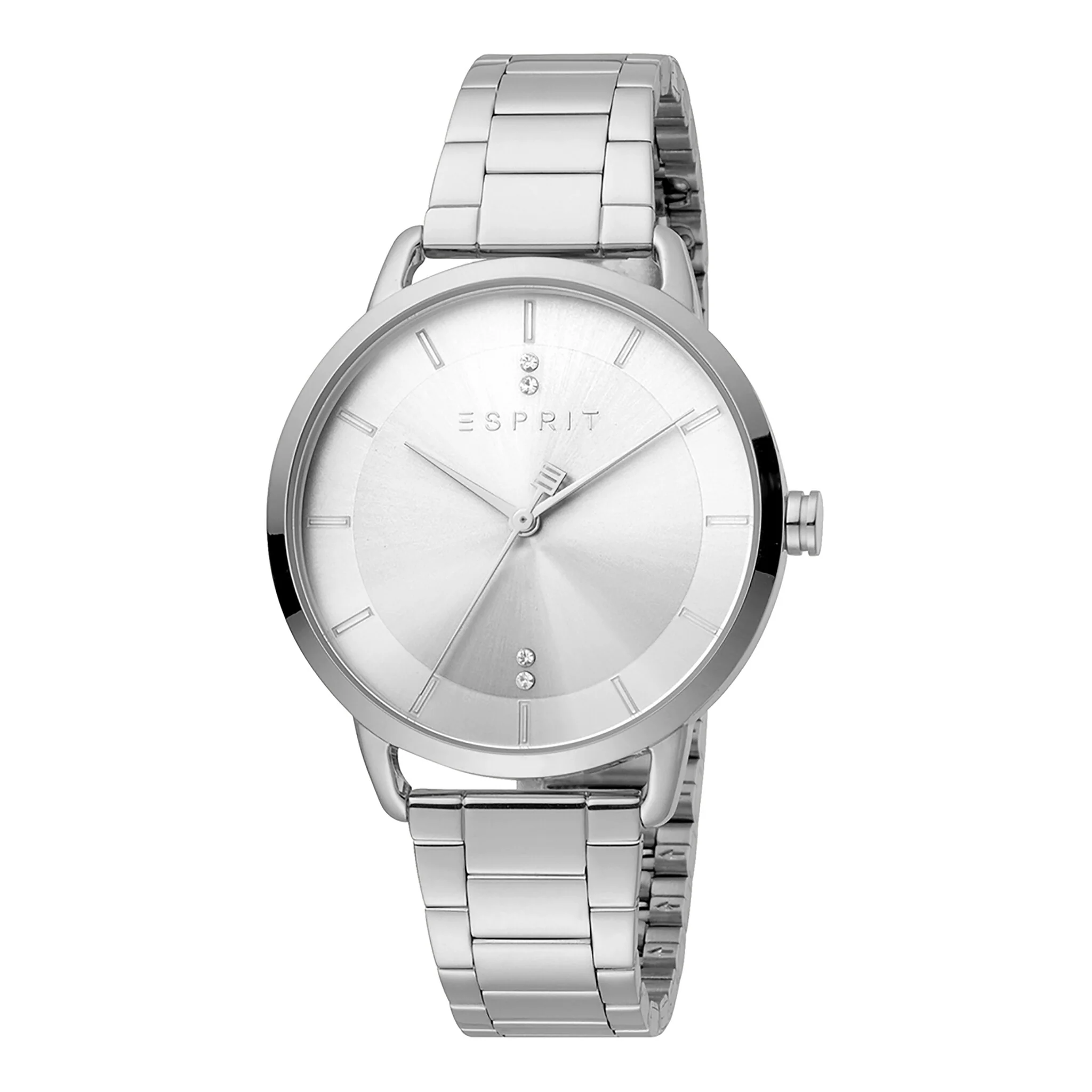 ESPRIT Women's Watch with Silver Stainless Steel Case and Silver Stainless Steel Band