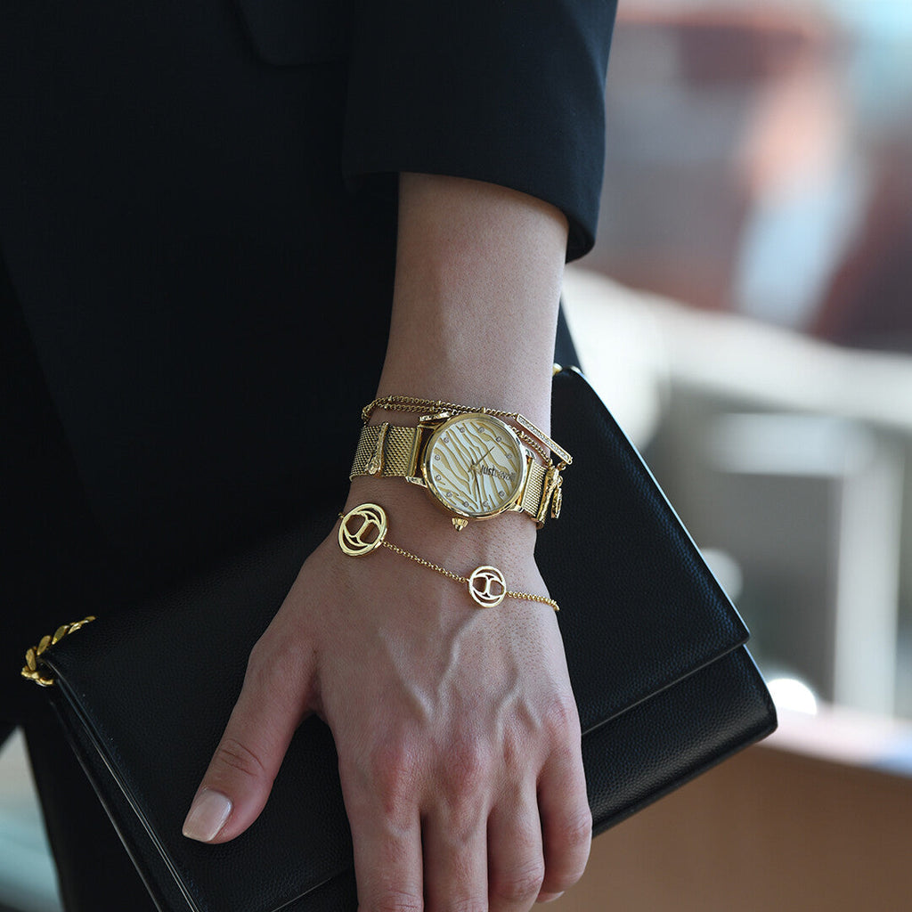 JUST CAVALLI Women's Watch with Gold Stainless Steel Case and Gold Stainless Steel Band-i-Watch-6