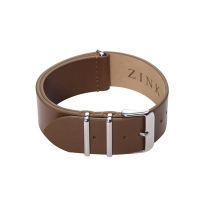 ZLB001BWS Zink Men's Genuine Leather Strap