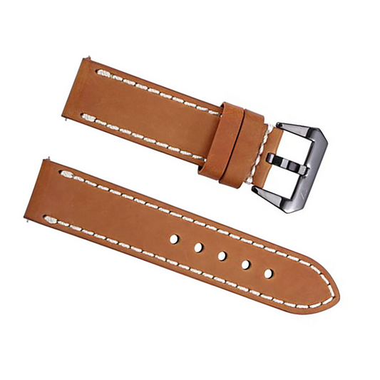 ZLB004BWS Zink Men's Thick Genuine Leather Strap